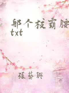 那个校霸腰好软txt