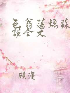 色翁荡熄苏钥小说全文