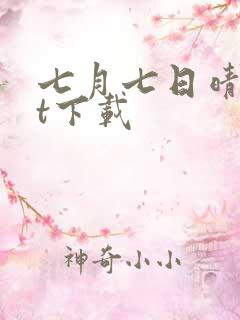 七月七日晴txt下载