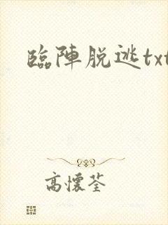 临阵脱逃txt