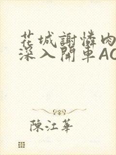 花城谢怜肉车长深入开车AO3