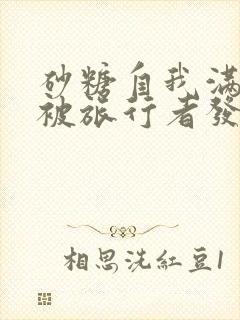 砂糖自我满足时被旅行者发现小说