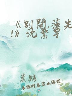 《别闹,薄先生!》沈繁星