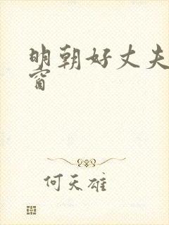 明朝好丈夫无弹窗