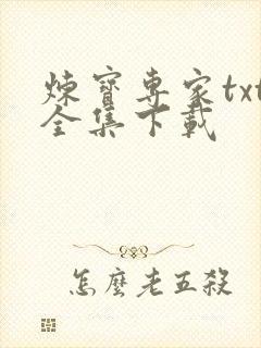 炼宝专家txt全集下载