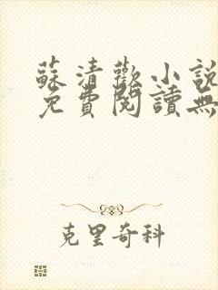 苏清欢小说全文免费阅读无弹窗