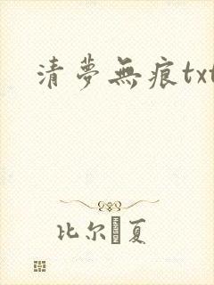 清梦无痕txt