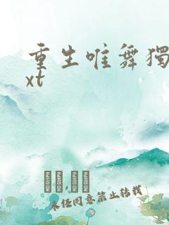 重生唯舞独尊txt