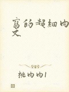 写的超细肉汁水文