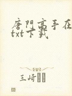 唐门高手在异世txt下载