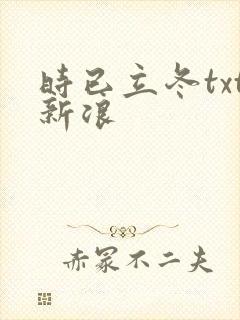 时已立冬txt新浪