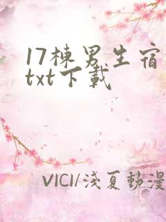 17栋男生宿舍txt下载