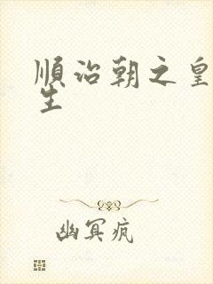 顺治朝之皇后重生