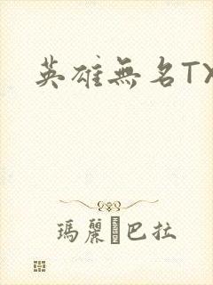 英雄无名TXT