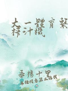 大一体育系精牛榨汁机