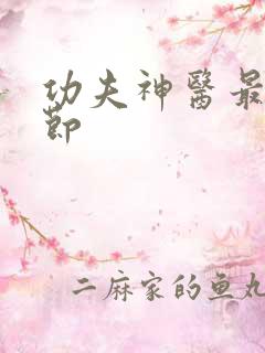 功夫神医最新章节