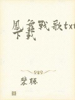 凤舞战歌txt下载