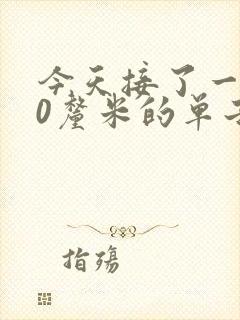 今天接了一个30厘米的单子