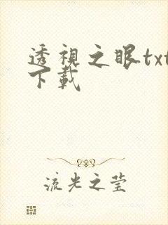 透视之眼txt下载