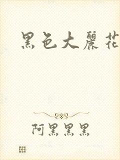 黑色大丽花图片