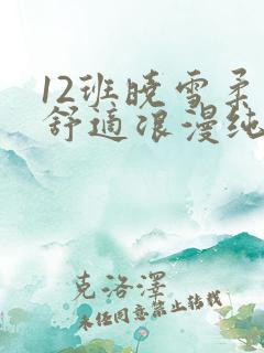 12班晓雪柔软舒适浪漫纯洁