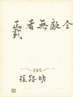 正者无敌全集下载