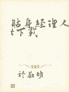 贴身经理人txt下载