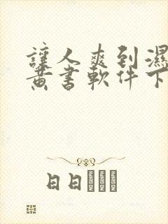 让人爽到湿的小黄书软件下载