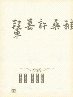 段嘉许桑稚浴室车