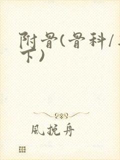 附骨(骨科/年下)