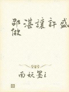 邵湛让许盛自己做