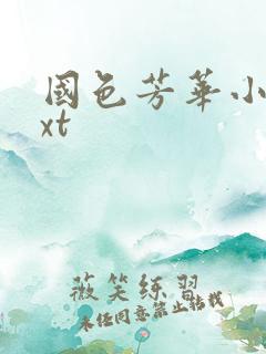 国色芳华小说txt