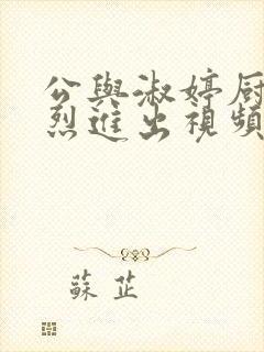 公与淑婷厨房猛烈进出视频