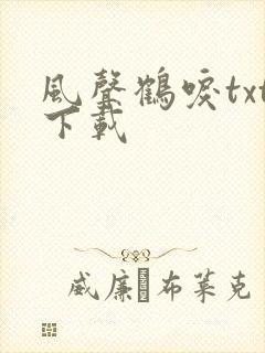 风声鹤唳txt下载
