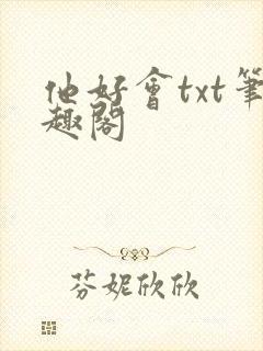 他好会txt笔趣阁