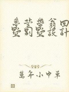 梦莹带翁回乡别墅别墅设计