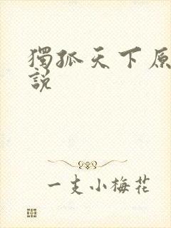 独孤天下原著小说