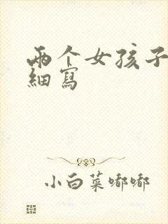 两个女孩子开车细写