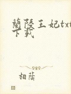 兰陵王妃txt下载