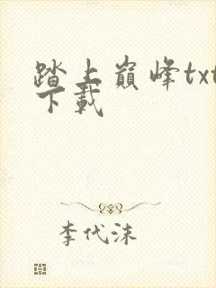 踏上巅峰txt下载