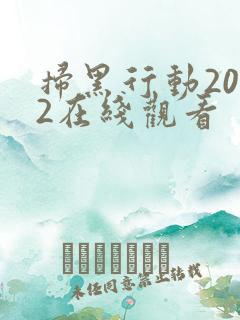 扫黑行动2022在线观看