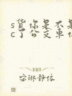 s货你是不是欠c了公交车站