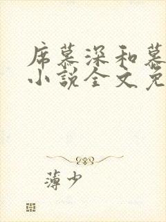 席慕深和慕清泠小说全文免费阅读