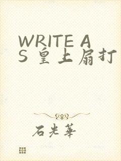 WRITE AS 皇上扇打
