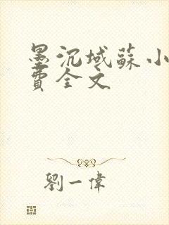 墨沉域苏小柠免费全文