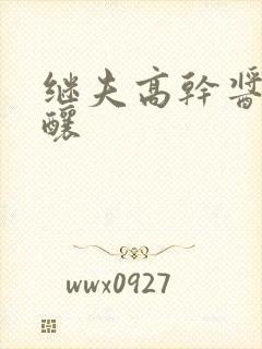 继夫高干酱酱酿酿