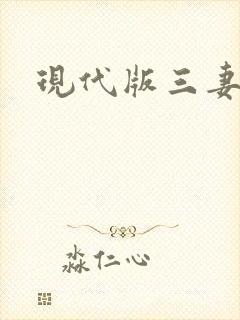 现代版三妻四妾