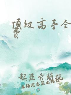 顶级高手全文免费