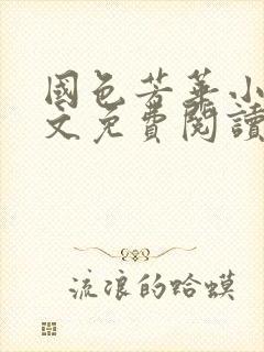 国色芳华小说全文免费阅读