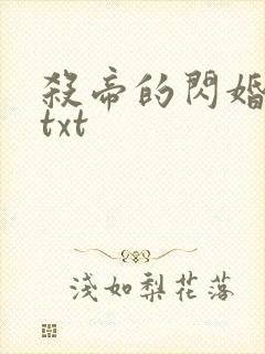杀帝的闪婚爱人txt